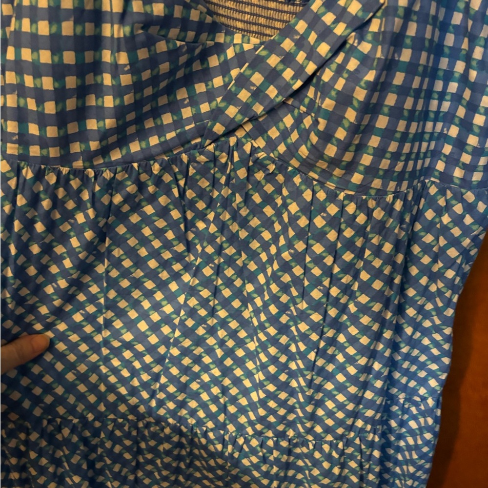 Lilly Pulitzer Tiered Gingham maxi dress NWOT sz 16 - Picture 2 of 3